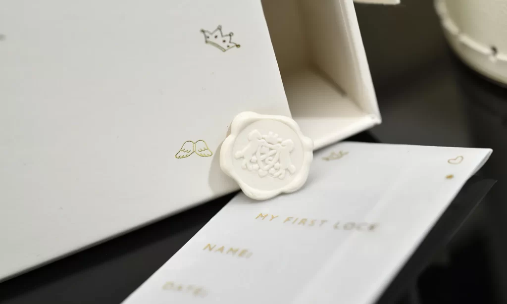 Marie Chantel wax seal accessory packaging