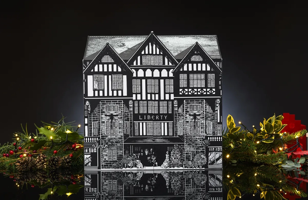 Liberty 2024 mens advent beauty calendar packaging