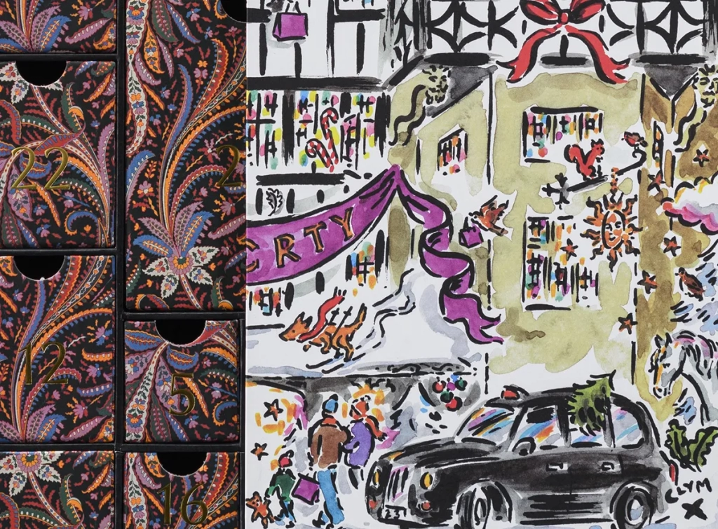 Liberty 2024 advent calendar with one door open